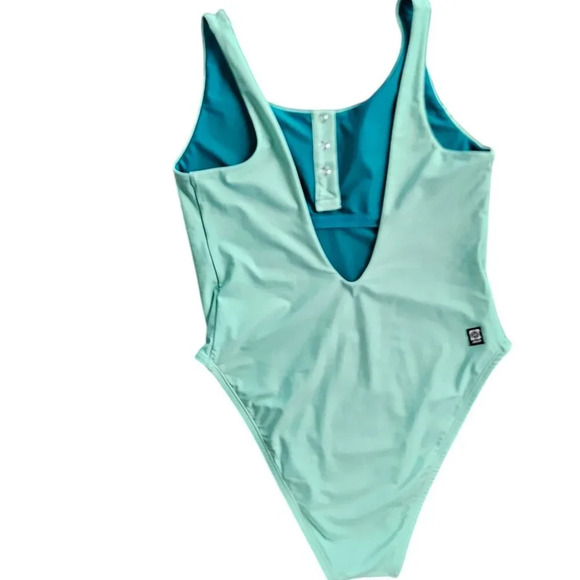 Jolyn Gemma Surf One-Piece Swimsuit Size Large Button Up - Picture 2 of 7